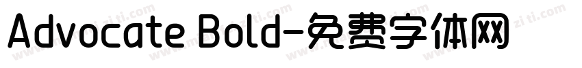 Advocate Bold字体转换